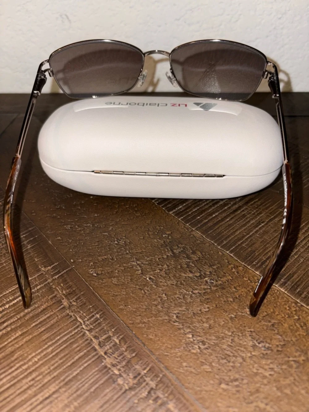 Liz Claiborne Tinted Lens Metal Frame Sunglasses